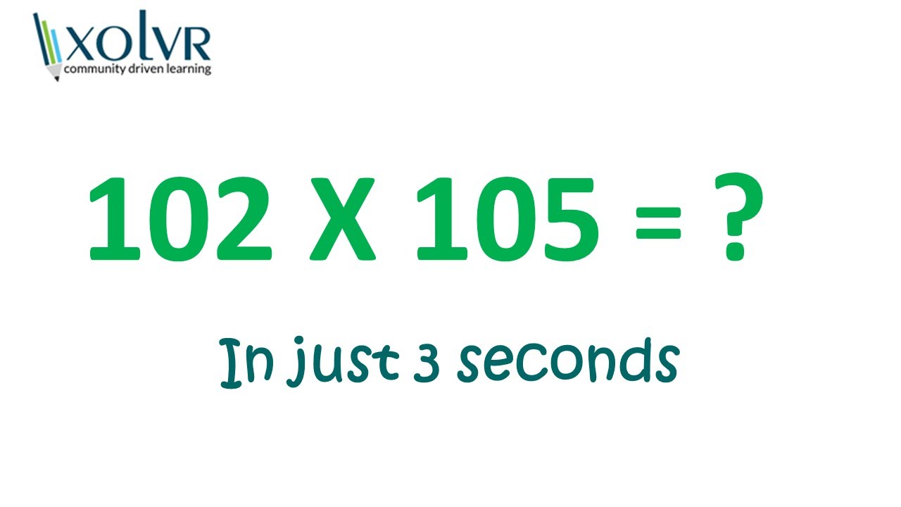 Multiplication of any two numbers near 100 in just 3 seconds.