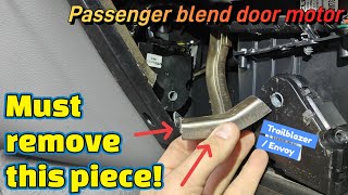 Trailblazer replace PASSENGER side blend door actuator 02-09