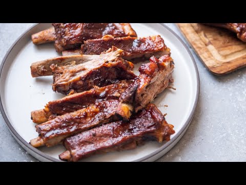 BBQ Oven Roast Pork Ribs - Fall-Off-The-Bone Tender