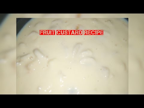 fruit custard recipe super creamy ND summer dessert by Tehmina Adnan