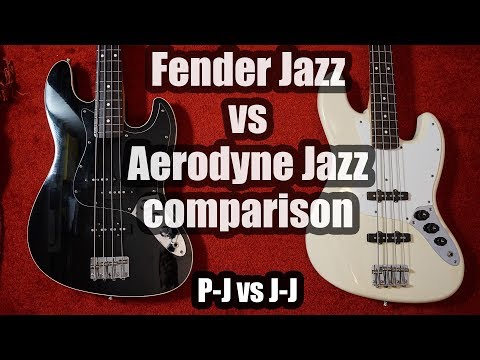 Fender Jazz vs Aerodyne Jazz (J-J vs P-J) comparison