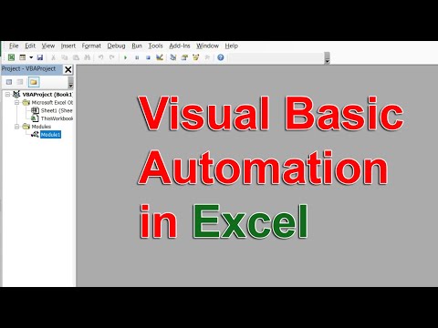 Visual Basic Automation (VBA) Step By Step | Excel Tutorial Part 12/50