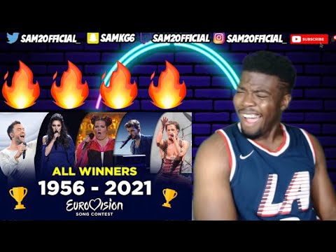 AMERICAN REACTS TO All Winners of the Eurovision Song Contest (1956-2021)