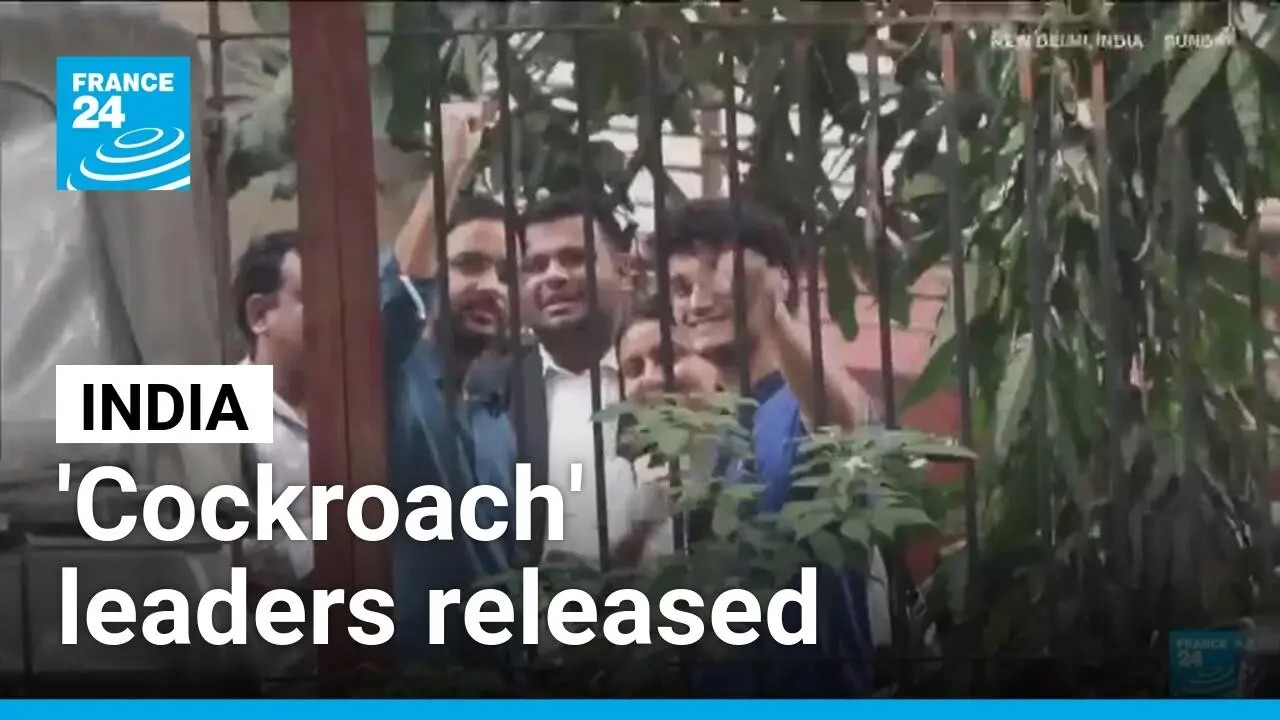 Video: Cockroach Janta Party leaders released after Delhi protest crackdown over election chief