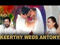 Keerthy Suresh Kisses Husband Antony Thattil ️ Christian Wedding At Goa Dance Christmas Party