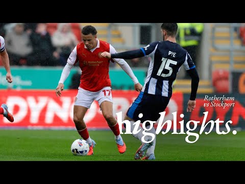 Rotherham United 0 v 1 Stockport County | Highlights