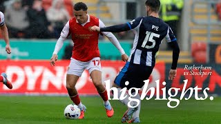 Rotherham United 0 v 1 Stockport County | Highlights