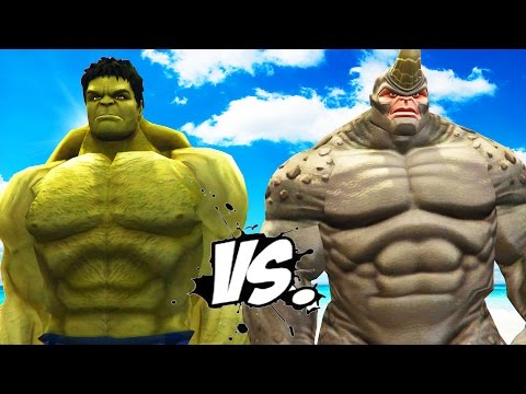 The Hulk vs Rhino (Spider-Man) - Epic Battle