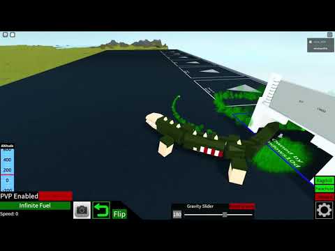 SCP-682 and SCP helicopter in plane crazy