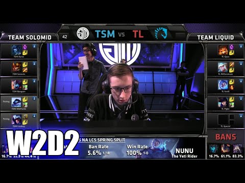 TSM vs Team Liquid | S5 NA LCS Spring 2015 Week 2 Day 2 | TSM vs TL W2D2G3 VOD 60FPS