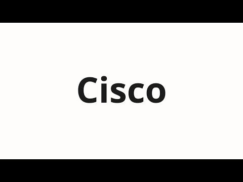 How to pronounce Cisco
