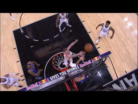 Jakob Poeltl gets up for the big block vs Knicks 3.15.2019