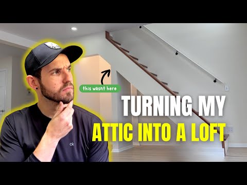 I Turned My Unfinished Attic Into Extra Living Space |  Building a Livable Loft in an Attic