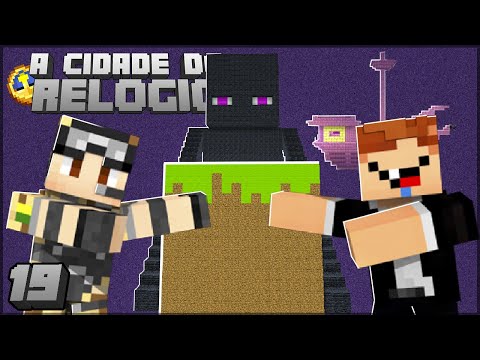 O ENDERMAN GIGANTE que MOVE BLOCOS! - A Cidade do Relógio #19 ft. @HDDaviGamer