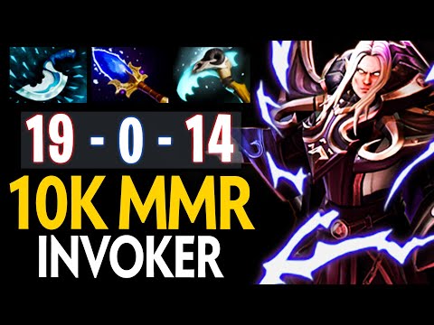 0 DEATH!! EPIC 10K MMR GRANDMASTER INVOKER GAMEPLAY | Dota 2 Invoker