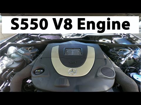 2008 Mercedes-Benz S550 V8 engine Review