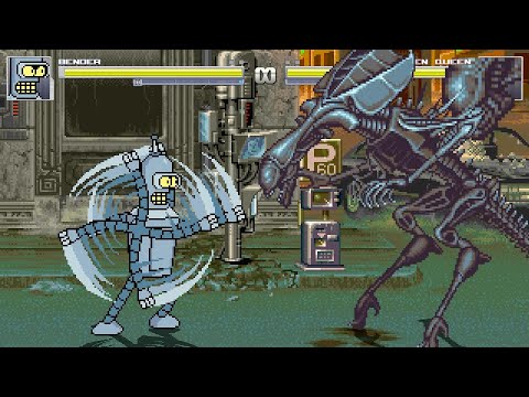 BENDER vs Alien Queen TOTAL epic fight
