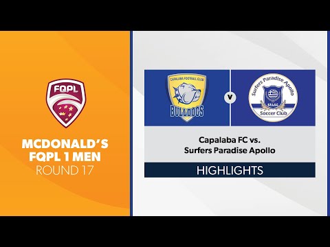 McDonald's FQPL 1 Men R17 - Capalaba FC vs. Surfers Paradise Apollo Highlights