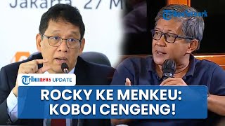 Rocky Gerung Heran Menkeu Berubah Sikap soal Proyek Whoosh Era Jokowi: Koboi Akal Sehat Apa Cengeng?