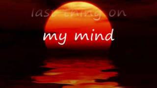 the womenfolk the last thing on my mind