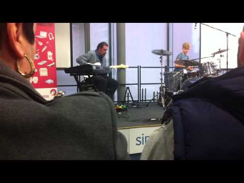 Jam with the Pro's, Music Show Manchester. Damon Michella (Bass) and an amazing 14 year old Drummer