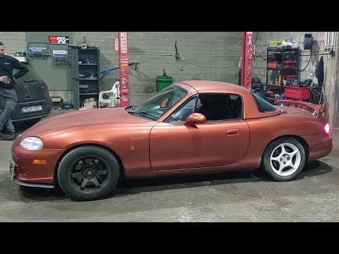 MAZDA MX5 TURBO 400WHP BURNOUT || 100% PURE SOUND || VOLUME WARNING ❌️🔞⛔️