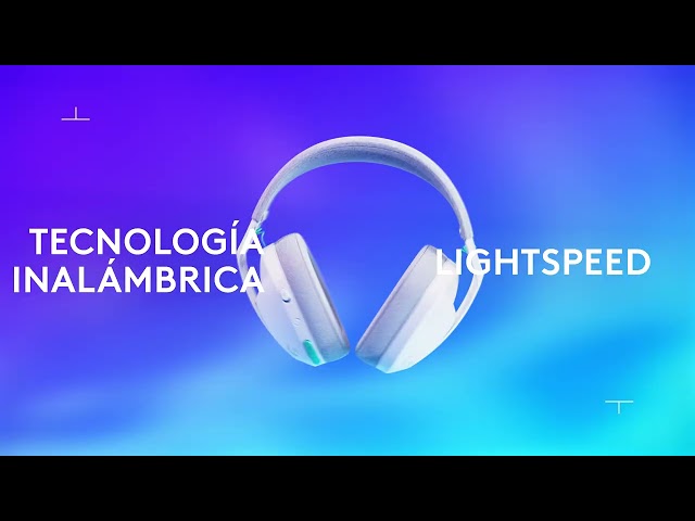 Auriculares Logitech G321 LIGHTSPEED inalámbricos Bluetooth para gaming PC/PS4/PS5/Switch Blancos video