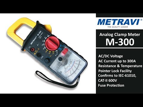 Metravi M-300 Analogue Clamp Meter