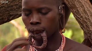 EXTREME Lip Plates On Suri Women - Tribe With Bruc