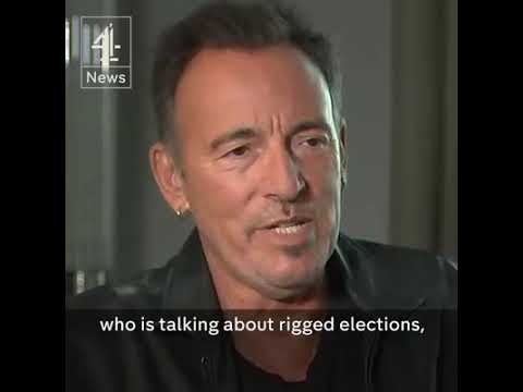 Springsteen predicts Trump's Election failure.