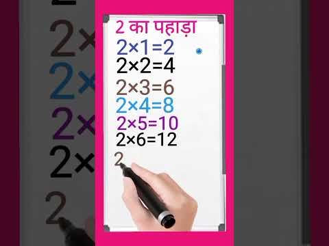 Table of 2 in Hindi | 2 का पहाड़ा | Multiplication Tables in Hindi | Learning Video Pebbles Hindi