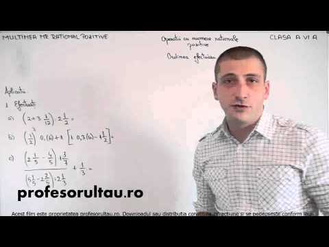 operatii cu fractii ordinea efectuarii operatiilor - profesorultau.ro
