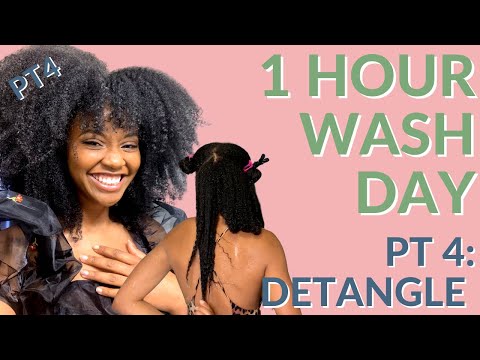 1 Hour Wash Day: DETANGLING | Natural Hair Routine | Best Wash Day Routine For Natural Hair