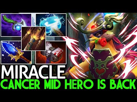 MIRACLE [Pangolier] Cancer Mid is Back Scepter Crazy Effects 7.24 Dota 2