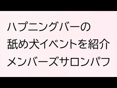 ハプニングバーの「舐め犬イベント」大阪・日本橋メンバーズサロンパフ