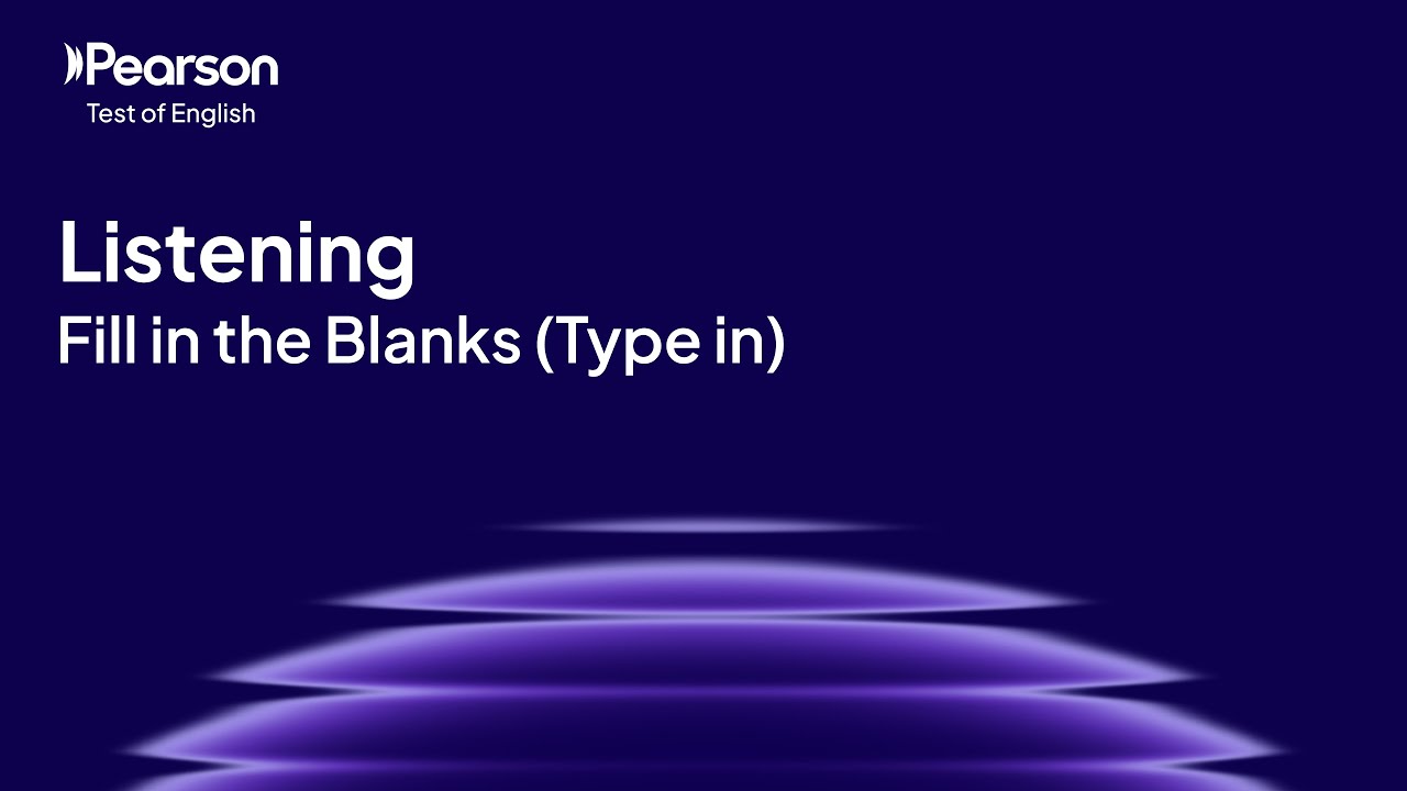 PTE Academic | Listening | Fill In The Blanks