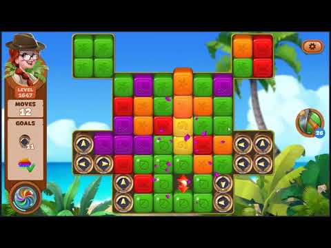 Lost Island Blast Adventure Level 1647 - NO BOOSTERS 🏝️ | SKILLGAMING ✔️