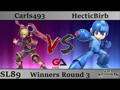 SmashLAN'd 89 - Winners Round 3: Carls493 (Shulk, Sonic) vs HecticBirb (MegaMan)