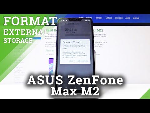 How to Format SD card on ASUS Zenfone Max M2 - Remove All Data