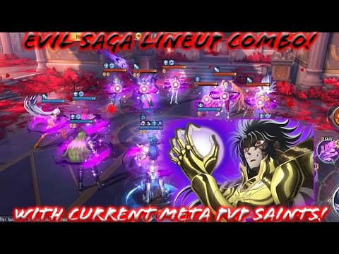 Saint Seiya: Awakening (KOTZ) - Evil Saga Lineup Combo with Current PvP Meta Saint!