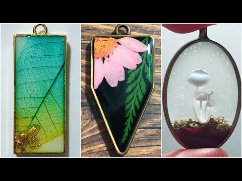 5 NATURE THEMED DIY Ideas from Epoxy Resin | Most Amazing Open Bezel Charm Ideas