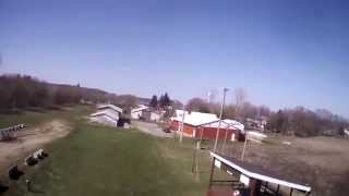 preview picture of video 'Hustler WI A.R. Drone flight April 18 2014'