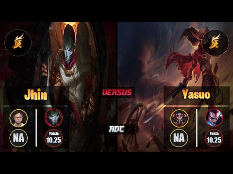 Jensen JHIN (ADC) [Fleet Footwork] VS YASUO - Grandmaster NA Patch 10.25