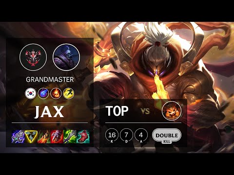 Jax Top vs Gnar - KR Grandmaster Patch 11.18