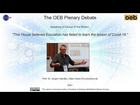 The OEB Plenary Debate - Jürgen Handke about 21st Century Education
