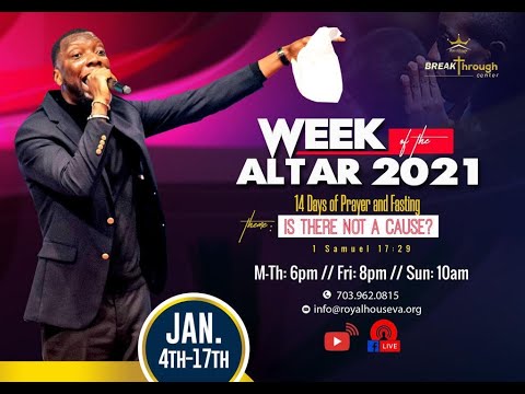 Week of The Altar Prayer and Prophetic Night || 1-08-2020