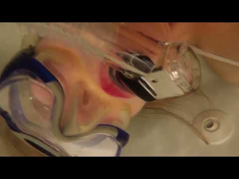 Abenteuer unter wasser in der badewanne