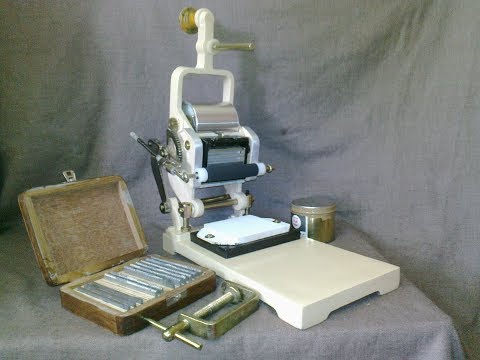 Manually hand operated batch printing & coding machine