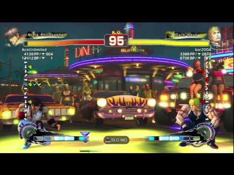 AceUnlimited (Guy) Vs kor2004 (Cody) SSF4 AE Ranked Matches - PSN