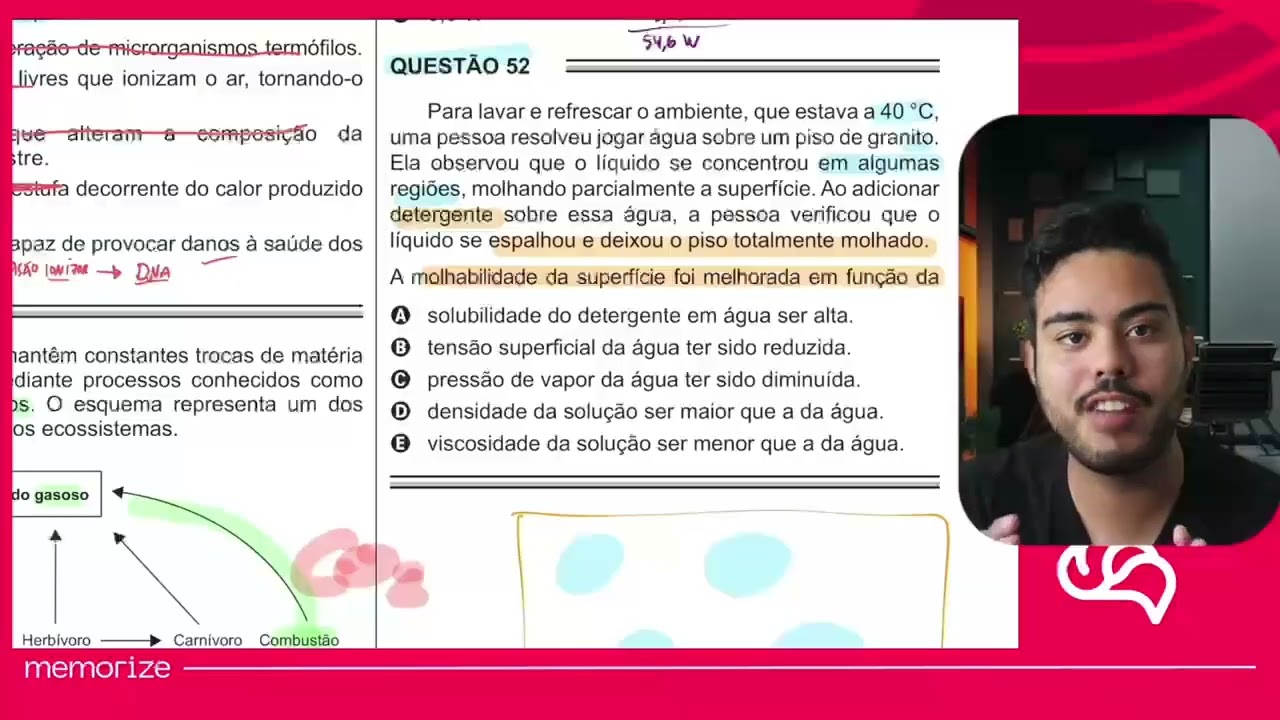 Resolução em Vídeo — Questão 52 ENEM 2016 PPL